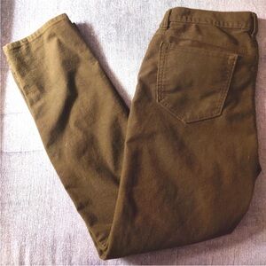 Banana Republic Olive Green Vegan Suede Travel Jean